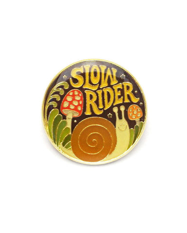 Slow Rider Snail Pin