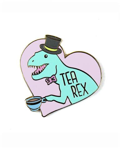 Tea Rex Pin