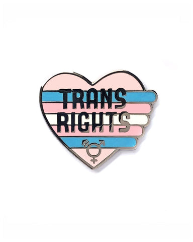 Trans Rights Heart Pin