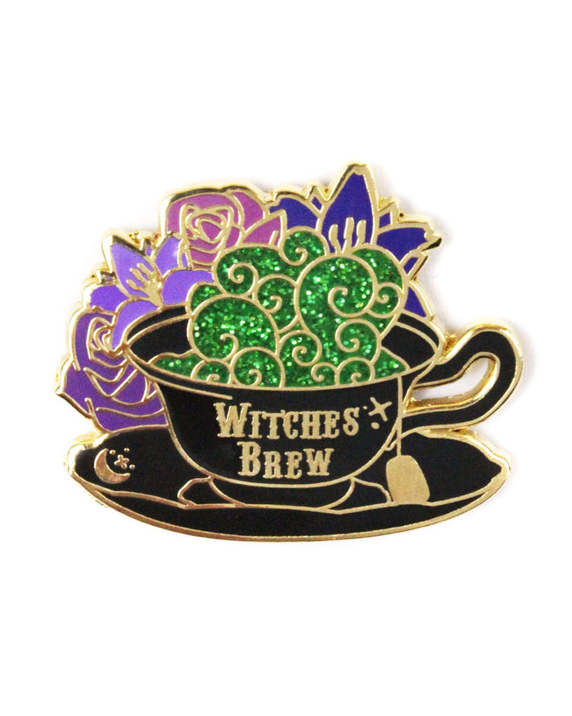 Witches Brew Tea Pin-Glitter Punk-Strange Ways
