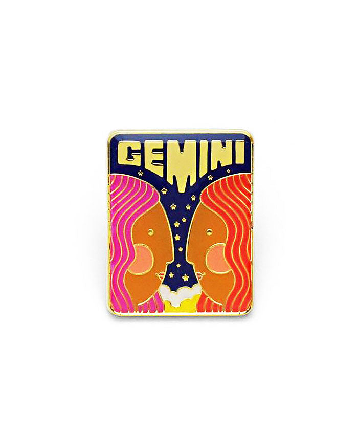 Gemini Zodiac Pin-Lucky Horse Press-Strange Ways