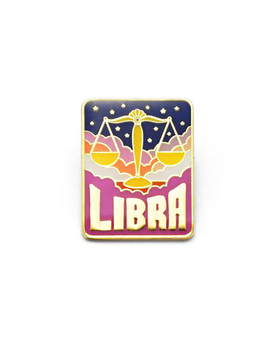 Libra Zodiac Pin