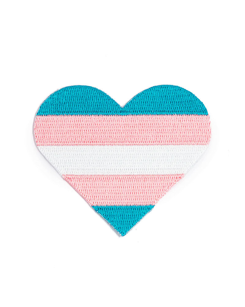 Trans Pride Heart Patch-These Are Things-Strange Ways