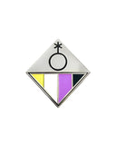 Non-Binary Pride Pin Badge-MG Pride-Strange Ways