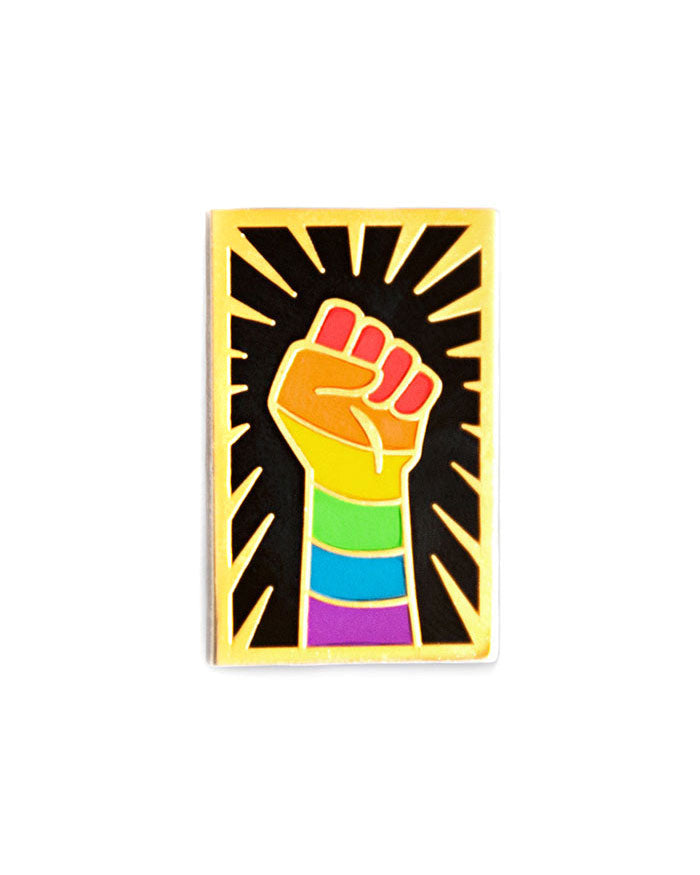 LGBTQ+ Resist Fist Pin-GAYPIN'-Strange Ways