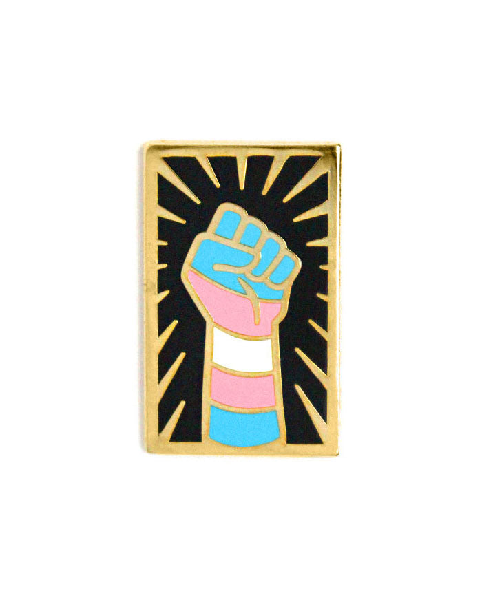 Trans Resist Fist Pin-GAYPIN'-Strange Ways
