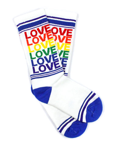 Rainbow Love Pride Socks