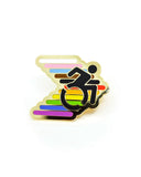 Disability LGBTQ+ Pride Pin-Bianca Designs-Strange Ways