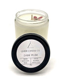 Dark Plum Soy Candle (8oz)-Queer Candle Co.-Strange Ways
