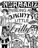 Frilly Boy Risograph Art Print (12" x 14")-Arcane Bullshit-Strange Ways