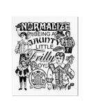 Frilly Boy Risograph Art Print (12" x 14")-Arcane Bullshit-Strange Ways