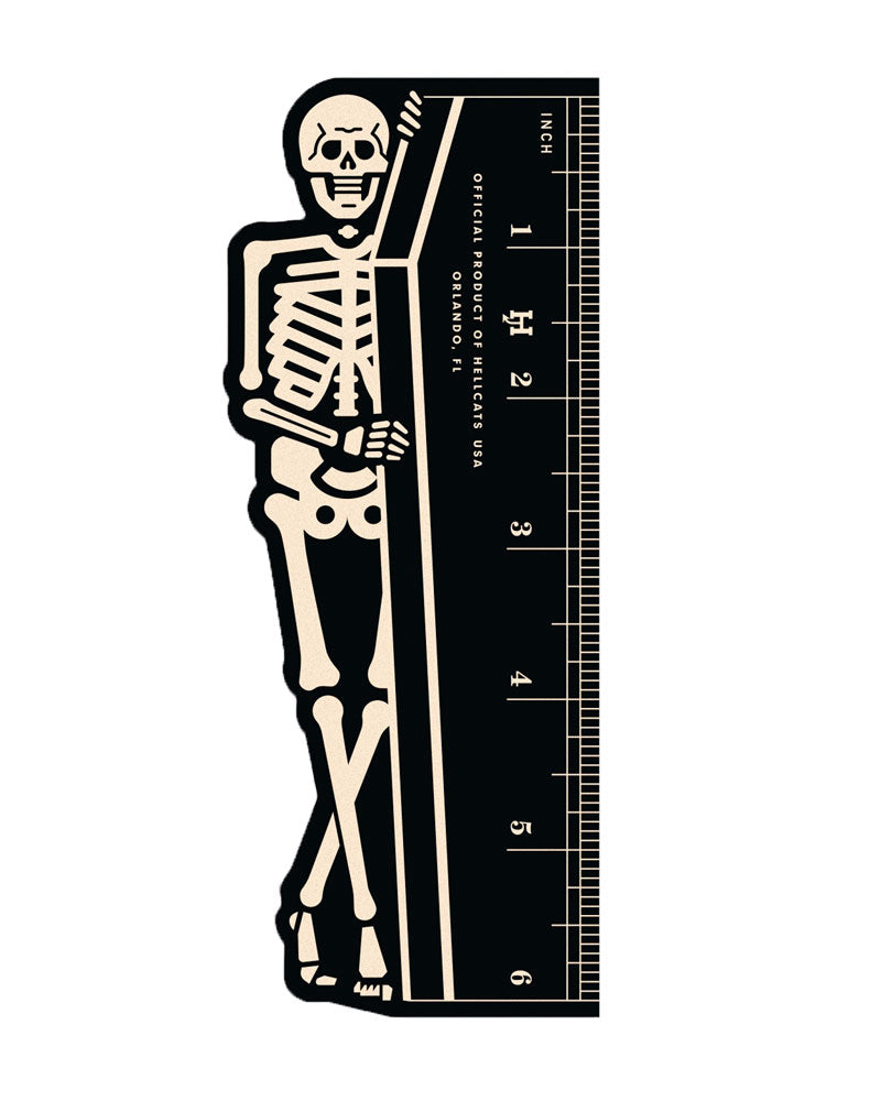 Skeleton Magnet Ruler-Hellcats USA-Strange Ways