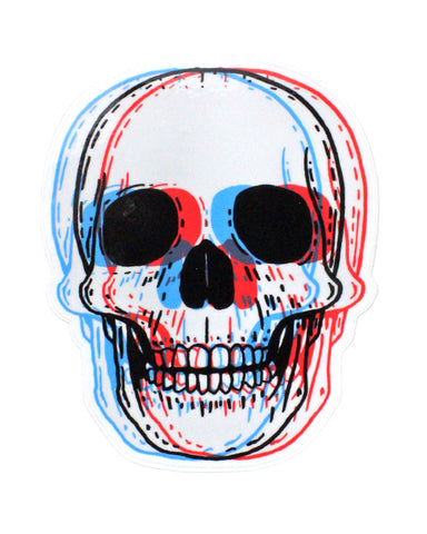 3D Skull Sticker