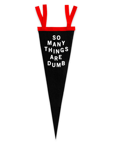 So Many Things Are Dumb Pennant