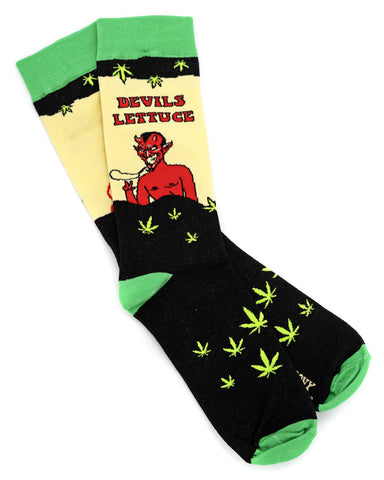 Devil's Lettuce Weed Socks