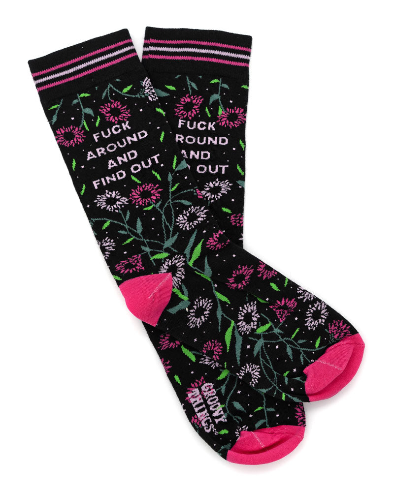 Fuck Around And Find Out Socks-Groovy Things Co.-Strange Ways