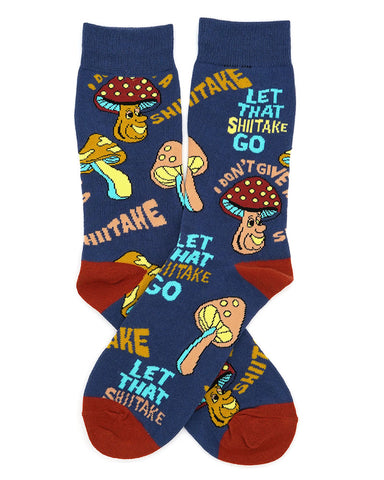 Let That Shittake Go Mushroom Socks