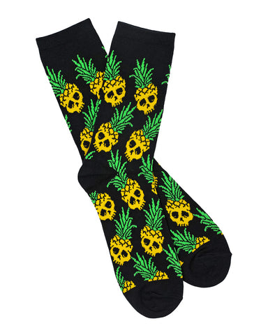 Pineapple Skull Socks
