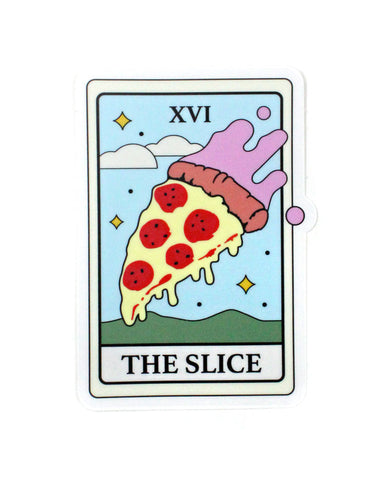 The Pizza Slice Tarot Card Sticker