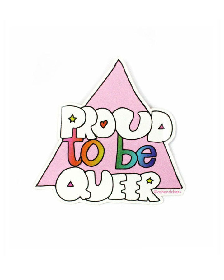 Proud To Be Queer Sticker-Ash + Chess-Strange Ways