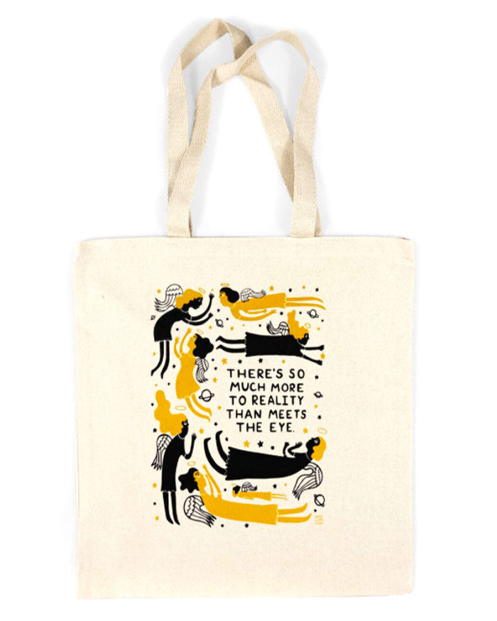 Much More To Reality Tote Bag-One Lane Road-Strange Ways