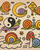 Snail Flash Art Print (8" x 8")-Wokeface-Strange Ways
