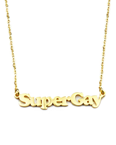 SuperGay Word Necklace