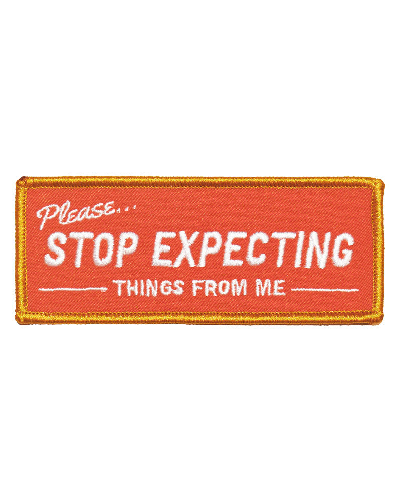 Stop Expecting Things From Me Patch-Retrograde Supply-Strange Ways