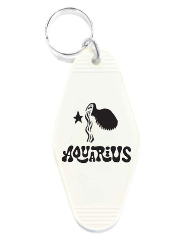 Aquarius Zodiac Sign Keychain