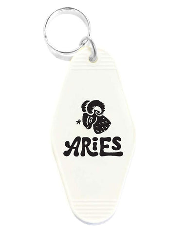 Aries Zodiac Sign Keychain